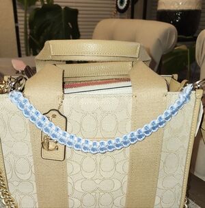 Handcrafted Blue Paracord Purse Charm